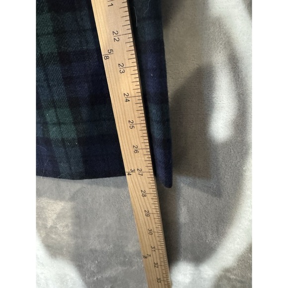 Vintage Pendleton Blackwatch Tartan Skirt Women's Petite 6 Wool‎ Blue Plaid Long - Picture 6 of 7